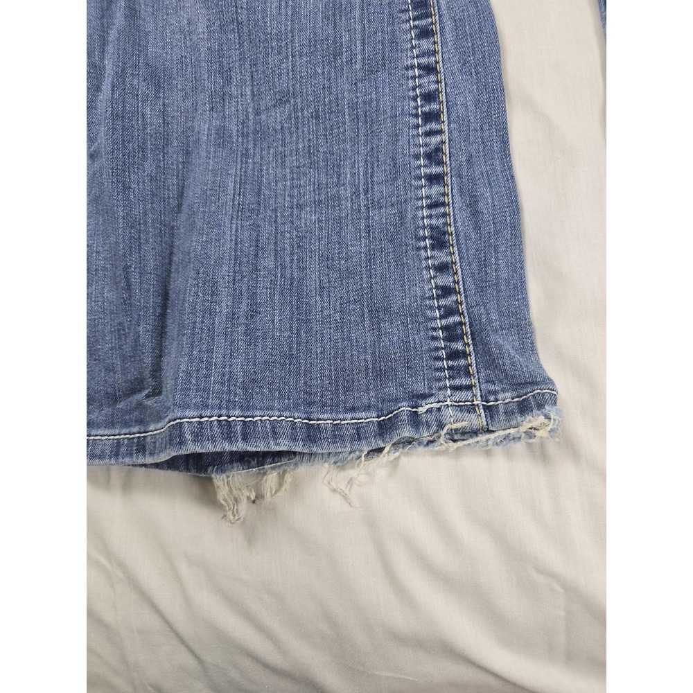 Ariat REAL Jeans Womens 33L Blue Mid Rise Bootcut Embroidered Denim Western - Picture 7 of 14